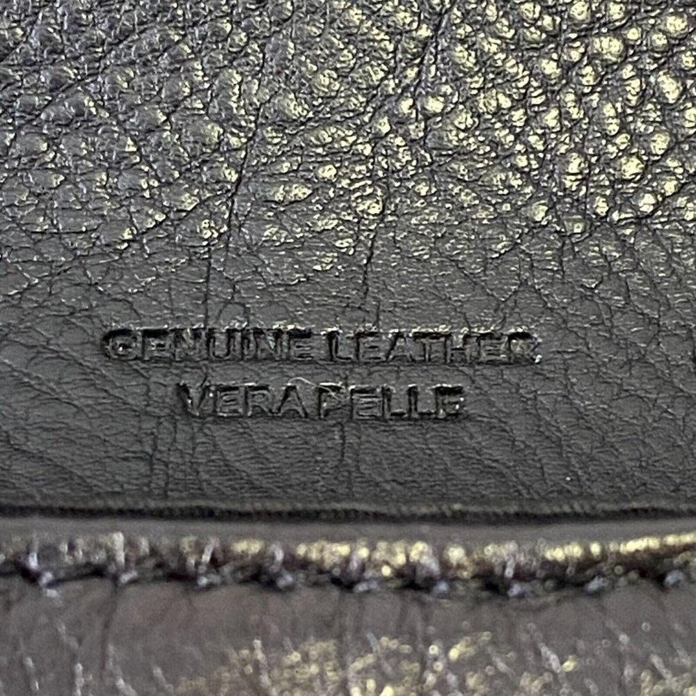 Vera Pelle Weave Woven Genuine Leather Crossbody Bag Multicolor Magnetic Flap - Picture 12 of 15